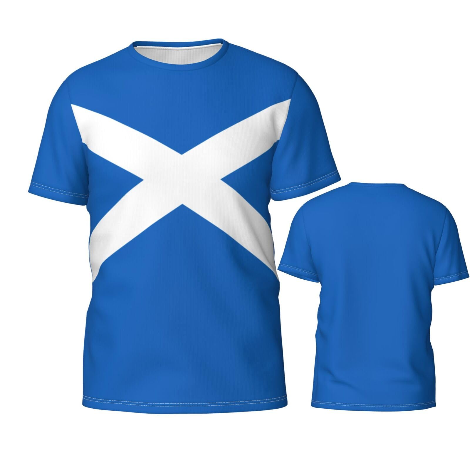 Scotland Flag Scotch 3D Printed Patriotic T Shirt Tees Tops Sport Soccer Shirts Multicolor