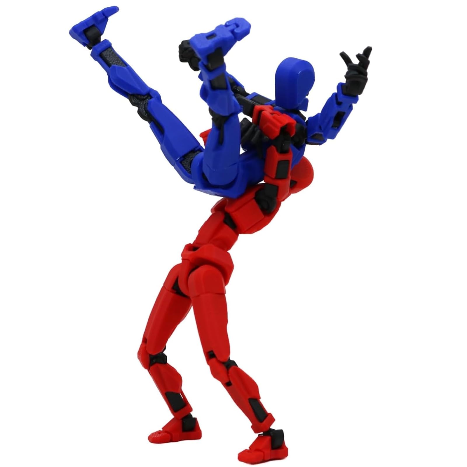 Dummy 13 Action Figure, Pose Reference for Drawing and Stop-Motion Animation, Multi-Joint Articulated Robot Toy, Desktop Decoration for Artists and Collectors, 2-Piece Set with Blue and Red Figures-image-21