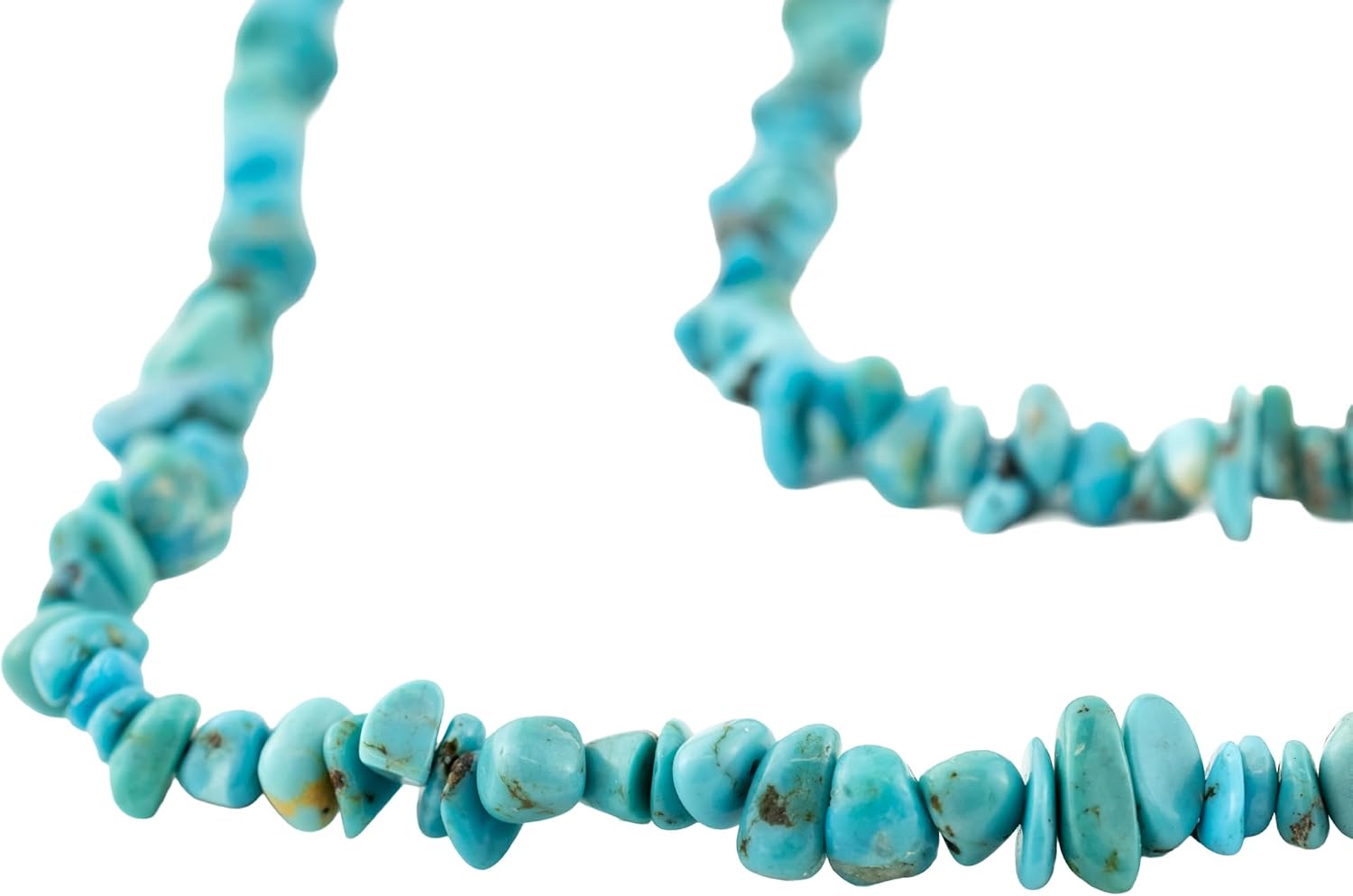 The Bead Chest Blue Turquoise Chip Beads 4-5mm Chips Gemstone 16 Inch Strand
