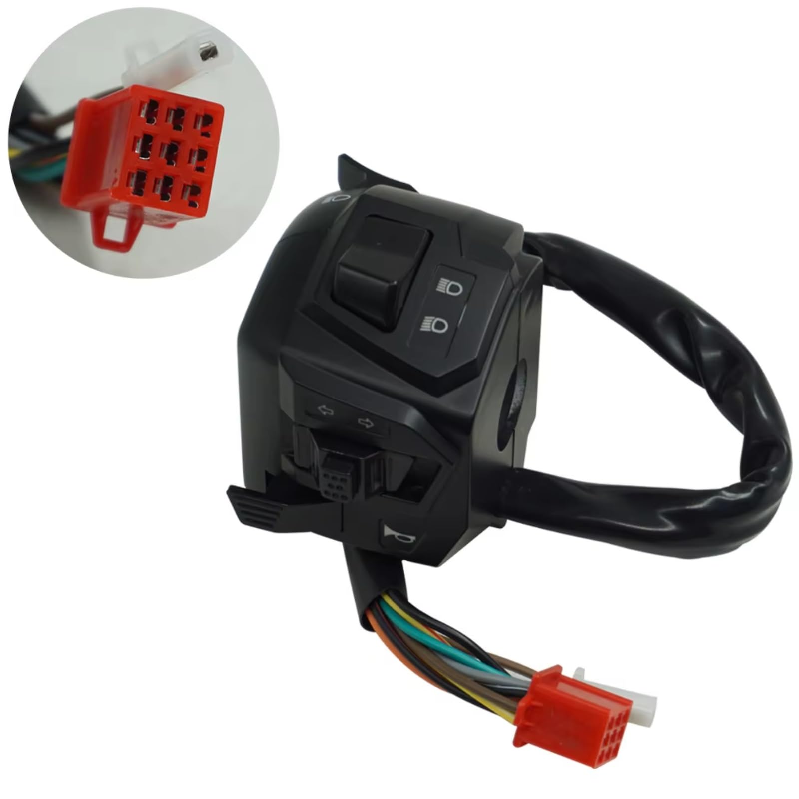 Interruttori Per Manubrio Moto Da 22mm 7/8 "per Universali Con Pulsante Interruttore Di Avviamento Elettrico Per Indicatori Di Direzione Del Clacson Comando Manubrio