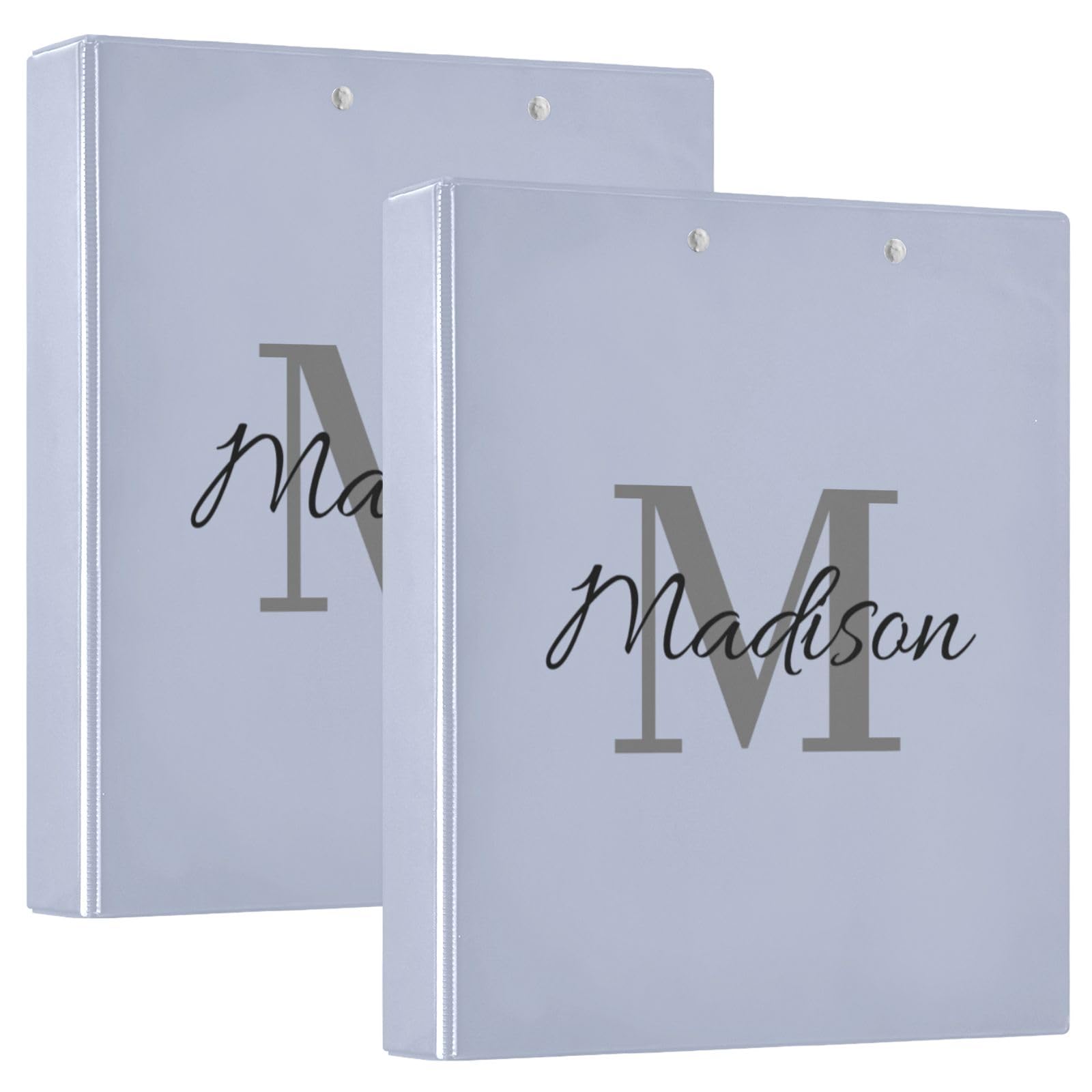 Raccoglitore personalizzato a 3 anelli da 3,8 cm con nome, raccoglitore a tre anelli decorativo personalizzato per quaderni contiene 200 fogli per forniture scolastiche e ufficio, regalo
