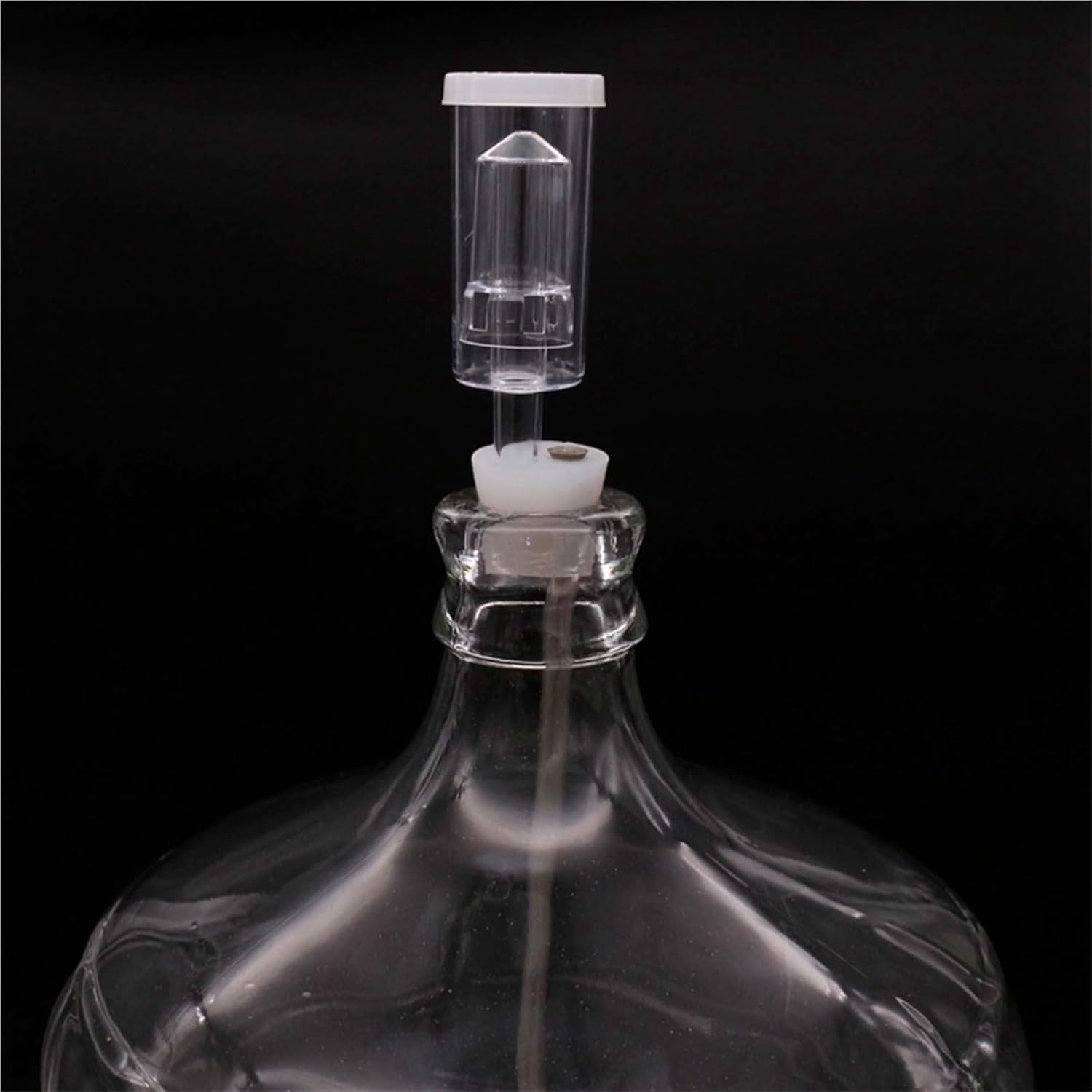 Carboy Stopper Thermowell with Airlock for Homebrewing - 15 Inch Silicone Stopper for Beer & Wine Fermentation Temperature Control(A1)