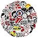100 pièces Rock Band Autocollants Autocollants pour Bouteille D'eau Ordinateur Portable Planche À Roulettes Bagages Vinyle Étanche Autocollants Stickers Muraux Ordinateur Autocollants