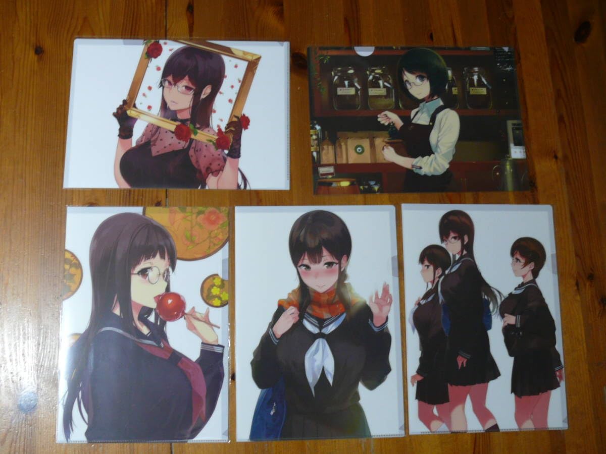 Amazon.co.jp: 笹森トモエ イラスト展 クリアファイル5枚セット