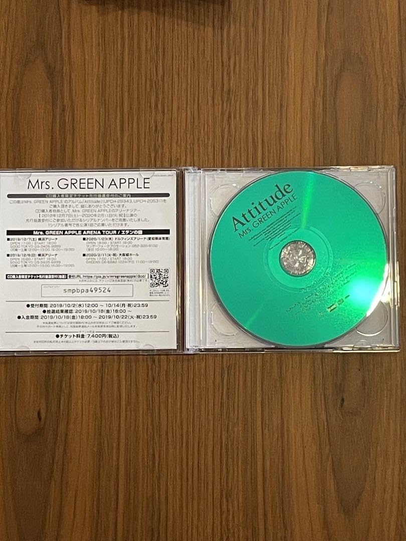 Amazon.co.jp: Mrs.GREENAPPLE Attitude 初回限定盤 : パソコン・周辺機器
