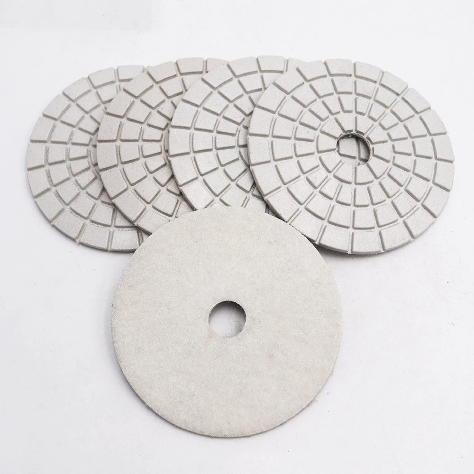 Diamentowe pady polerskie tarcze szlifierskie, 5 szt. 4" profesjonalne diamentowe elastyczne polerskie podkładki do granitu, marmuru, ceramicznego dysku szlifierskiego