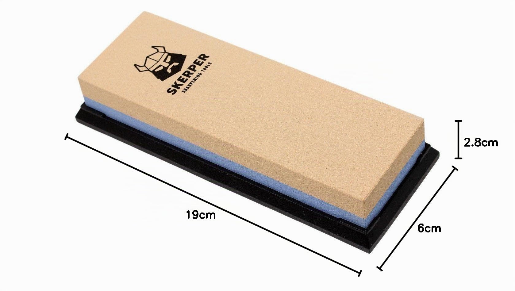 Set d'Aiguisage Skerper Basic Grain SH006 180/600/1000/3000 Avec Fusil d'Aiguisage Diamanté, Tout Pour Débuter avec l'Aiguisage