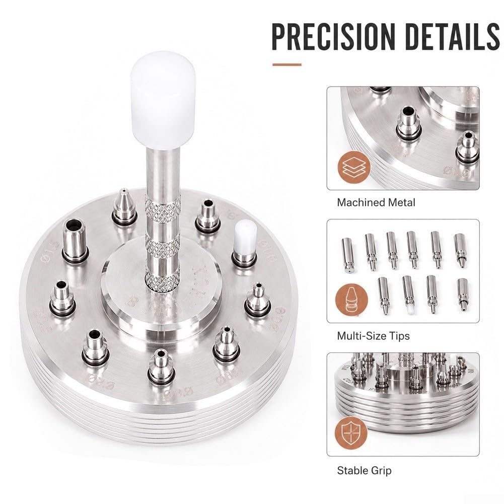 Set di 9 utensili manuali in acciaio inox, per una regolazione e una riparazione accurate, design ergonomico e antiscivolo