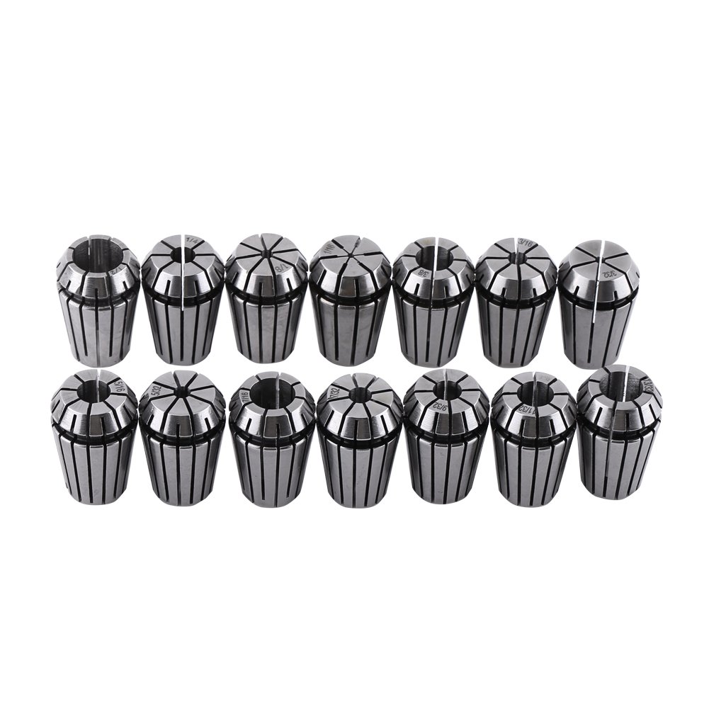 Er20 Spring Collet Defined for CNC Recording Machine and Grinding Lathe Tool, Precision Machined, 14pcs, Ownership Collection Work, for a CNC Plug Tool