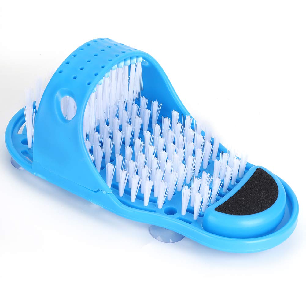 Fdit Chausson de Nettoyage des Pieds, Brosse de Nettoyage des Pieds, épurateur de Pied d'aspiration pour Douche de Lavage, Pantoufles de Masseur de Spa