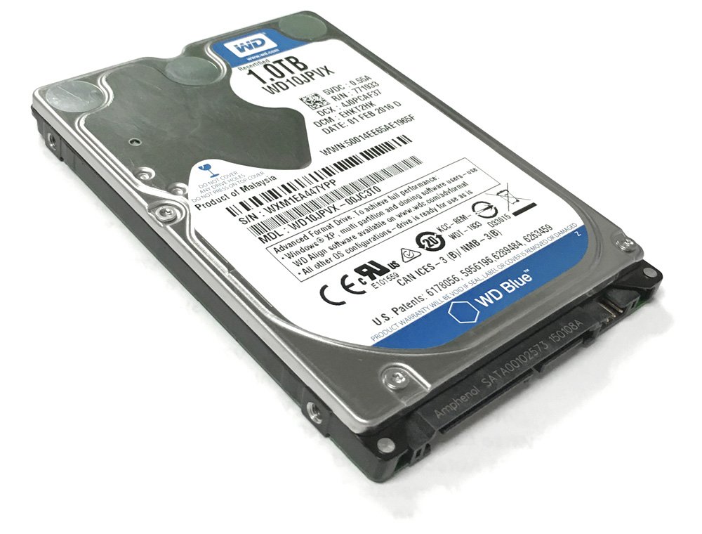 Western Digital Blue WD10JPVX 1TB 5400 RPM 8MB Cache SATA 6.0Gb/s 2.5