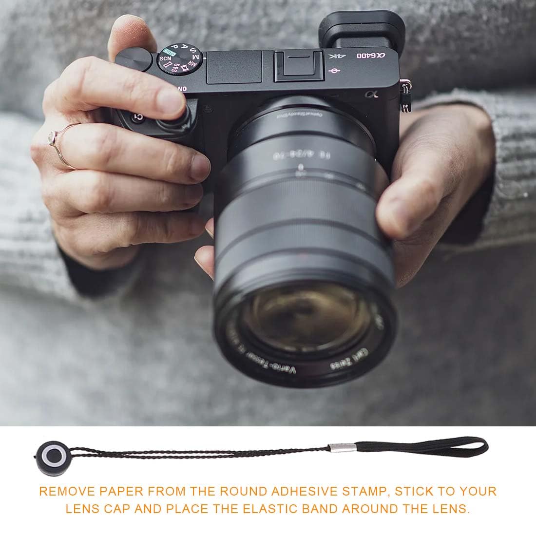 JJC Tappo per Obiettivo da 86 mm Compatibile con l'obiettivo della Fotocamera Canon Nikon Sony e Altri Obiettivi con Filettatura del Filtro da 86 mm