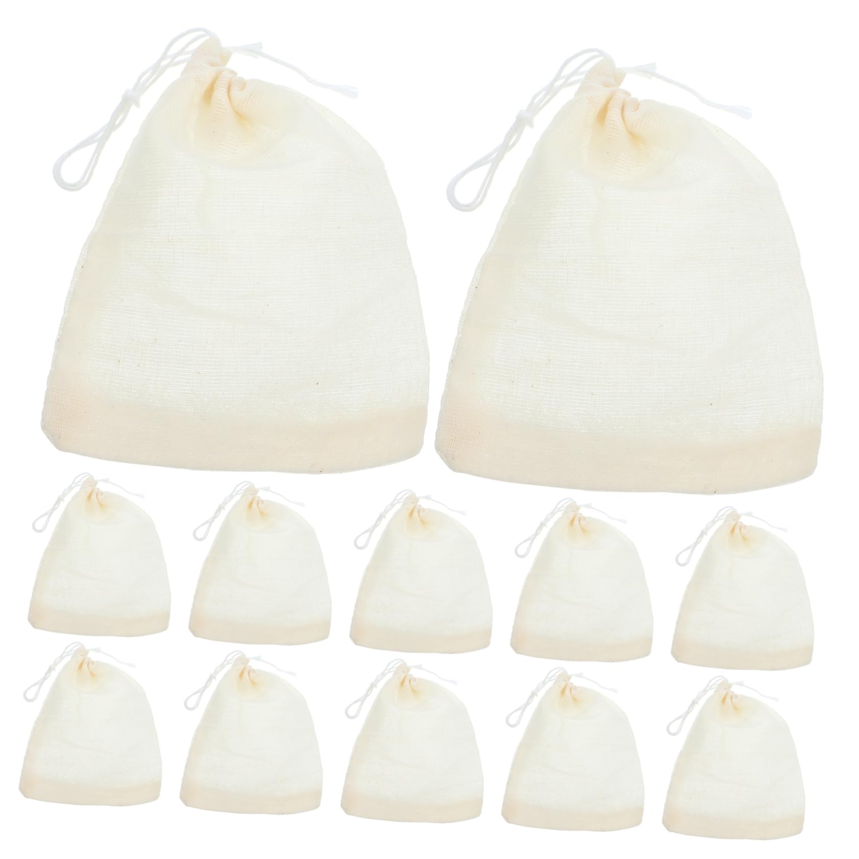 SOLUSTRE 200pièces à Bijoux Coton Avec Cordon De Serrage Poches Réutilisables Pour Et Rangement Domestique