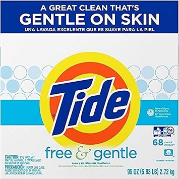 Tide Free & Gentle, 95 Oz, Unscented, Powder
