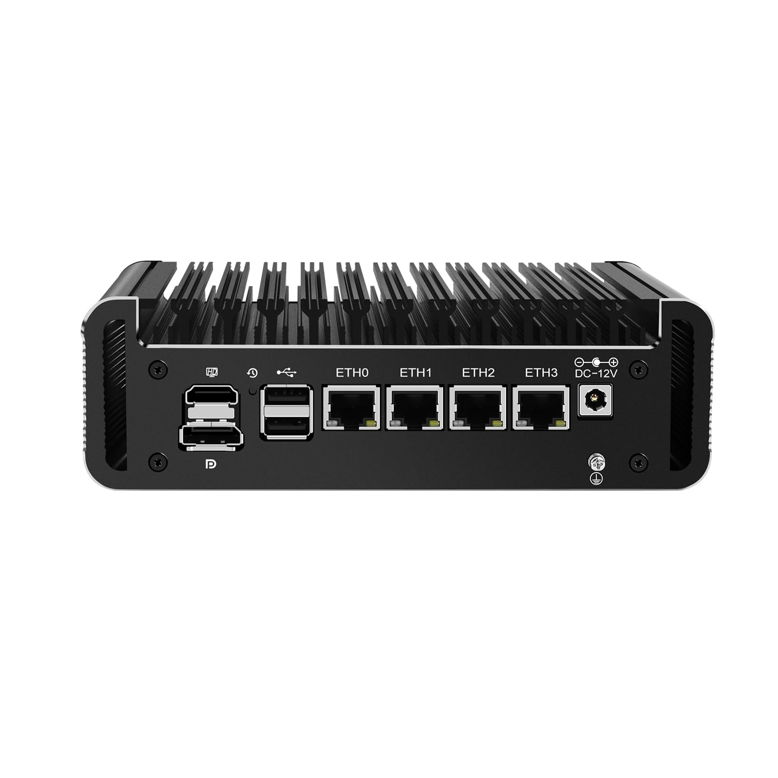 Micro Firewall Appliance, Mini PC, PFSense, Mikrotik, OPNsense, VPN, Router PC, J6413, RJ14, AES-NI, 4 x 2.5GbE I226-V, HDMI, DP, Type-C, TF Slot, 8G RAM, 128G SSD
