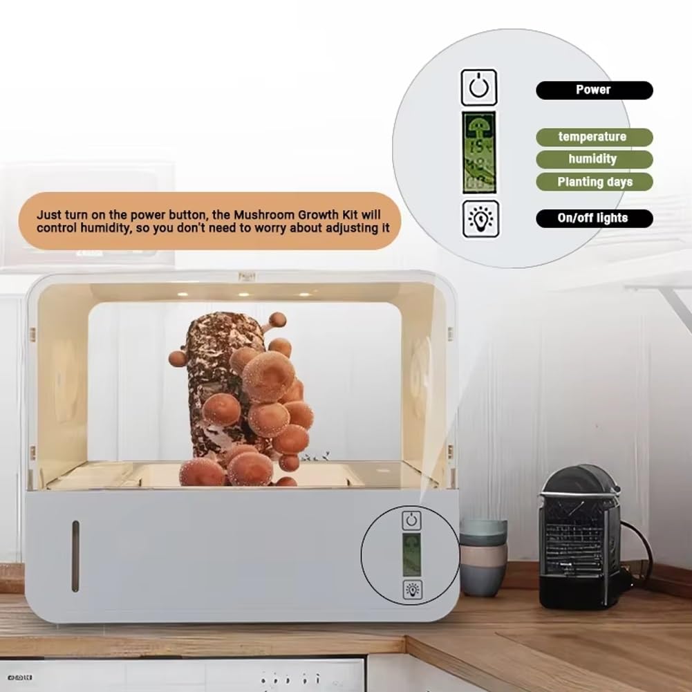 Boîte de kit de Culture de Champignons, kit de Culture de Stations de Propagation de hotte de mycologie, équipement de Plantation de Shiitake d'intérieur Intelligent