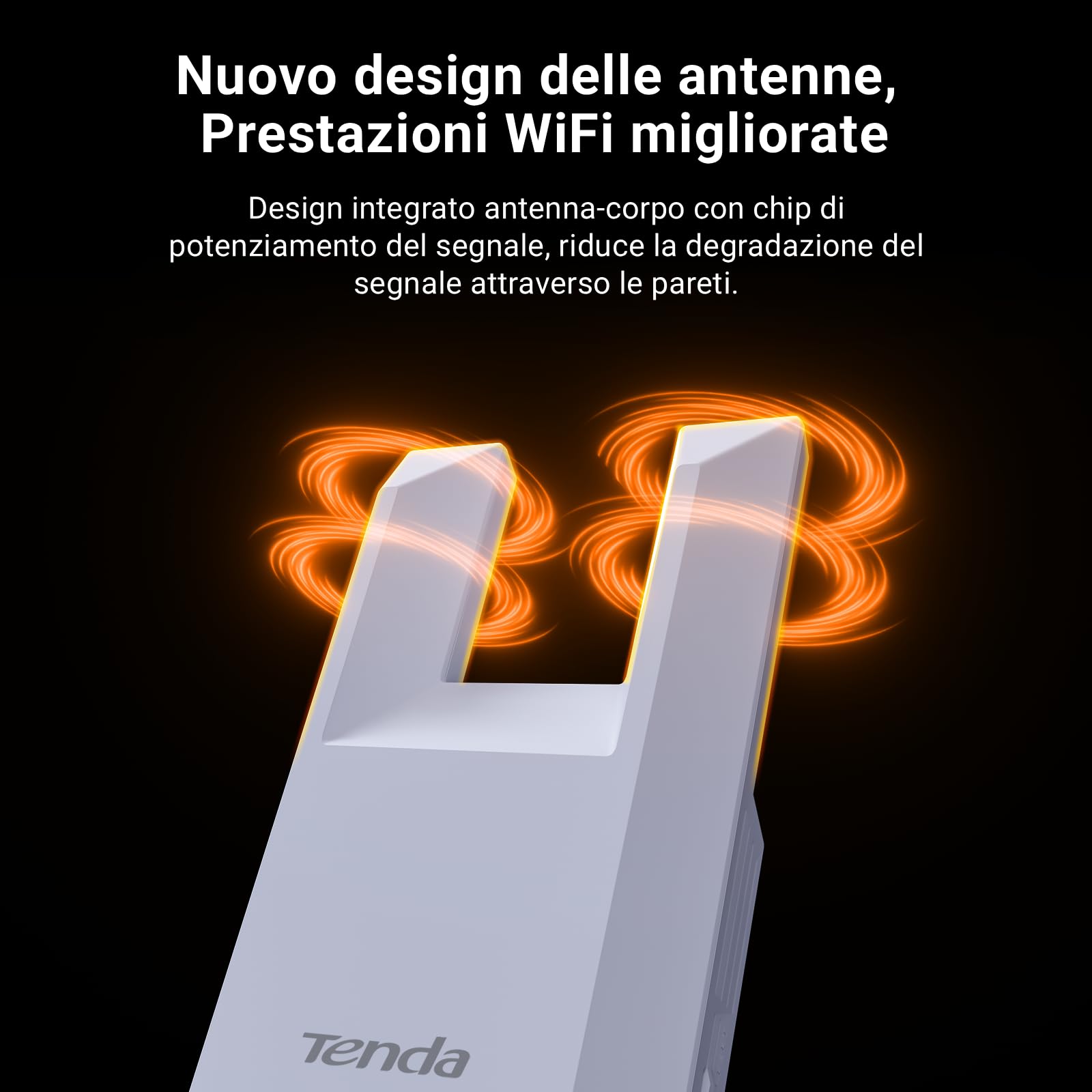 Tenda Ripetitore WiFi Extender e Access Point, Velocità Single Band 300Mbps, Porta Ethernet, Copertura fino a 120 m², Compatibile con i principali modem router Wi-Fi, Bianco(A9)