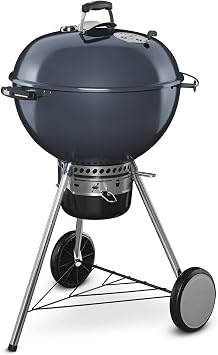 Weber 57cm Master-Touch Charcoal Kettle Barbecue BBQ - Blue Porcelain Enamelled Steel Bowl