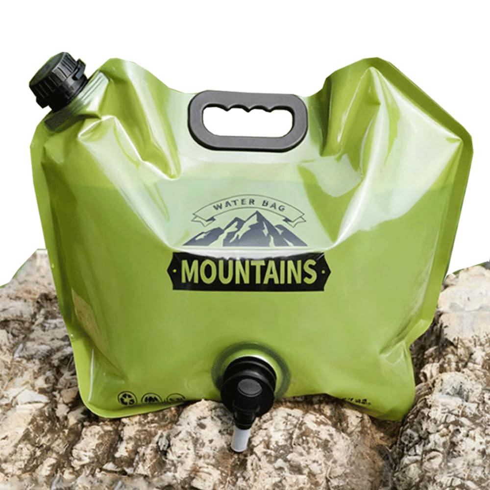 Camping Water Jug 8L 2 1 Gallon Portable Folding Water Bag with Spigot and Handle BPA Free Large