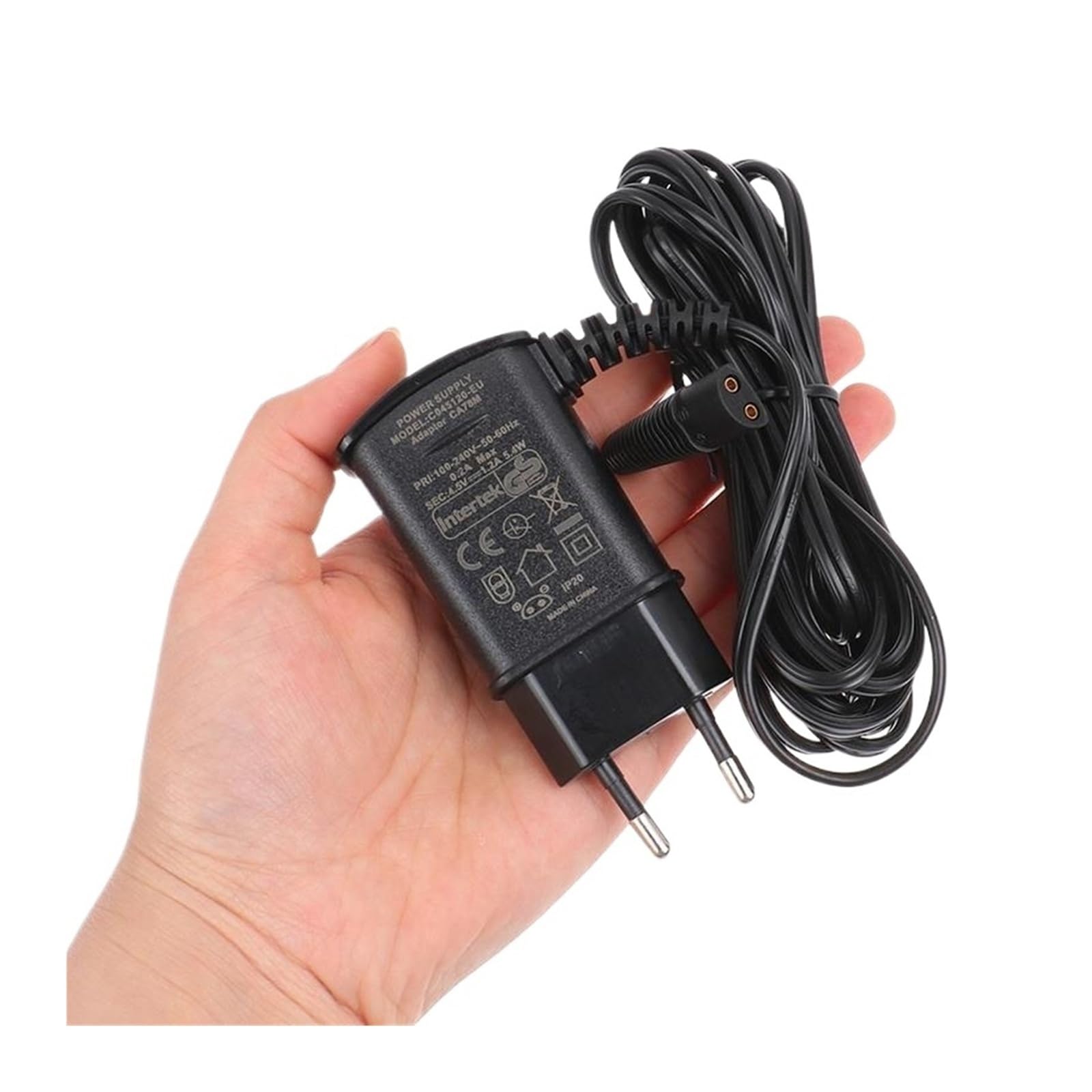Adattatore Di Alimentazione for Rasoio 1 Pezzo, Compatibile Con Babyliss, Pro, Compatibile Con Caricabatterie, Adattatore for Rasoio Elettrico, Accessorio for Trimmer, Cavo Di Ricarica(C)