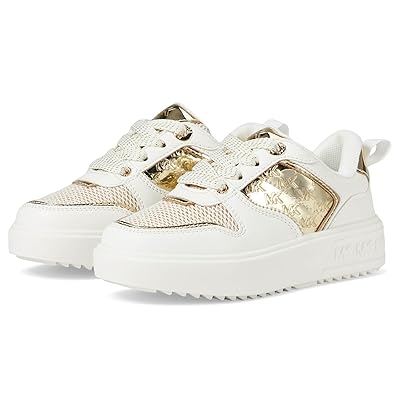 MICHAEL Michael Kors Kids Emmet Rumi (Little Kid/Big Kid) Girls Shoes White/Gold