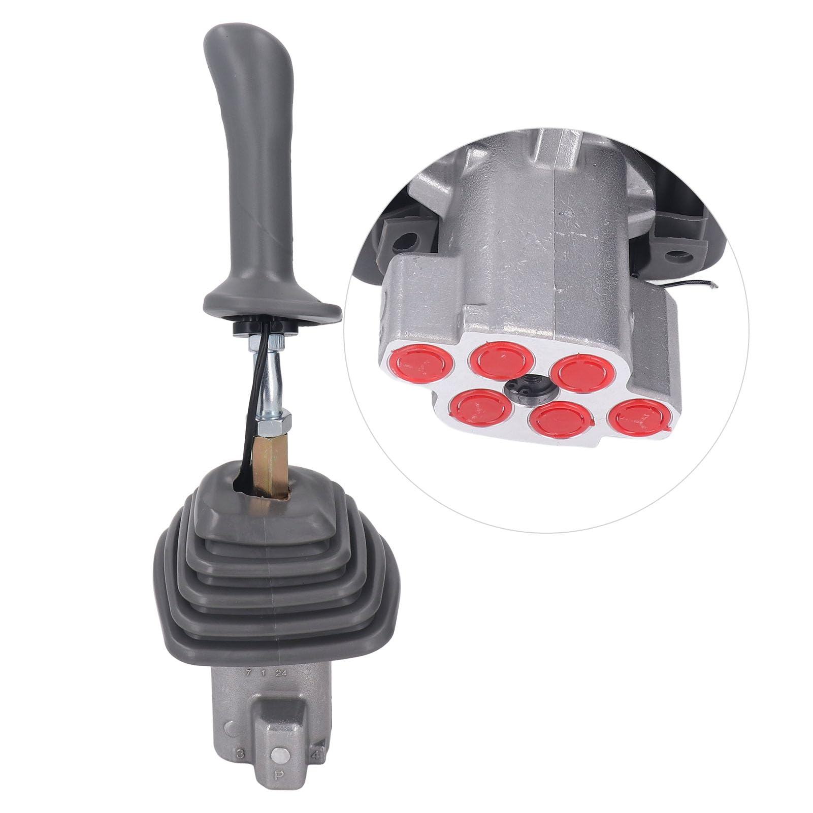 Yosoo Health Gear Joystick Koparki Ze Stali Stopowej Zespół Uchwytu Sterującego Zaworu Sterującego Precyzyjny, Ergonomiczny, Odporny na Zużycie Zamiennik dla Operatorów ZAX i zastosowań Naprawczych