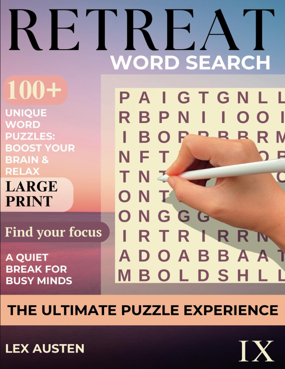 Retreat Word Search: Brain Health & Relaxation for Adults and Seniors Book 9: 100+ Large Print Puzzles for Cognitive Wellness, Focus, and Calm
