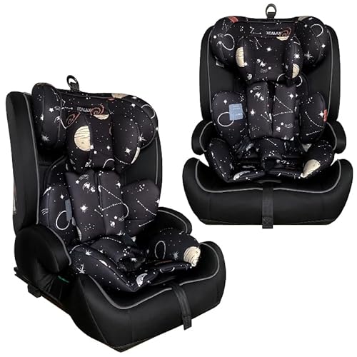 XOMAX HC02S Kindersitz ISOFIX 9–36 kg | ECE R129 i-Size | Gruppe 1/2/3 mit 5-Punkt-Gurt & Top Tether | mitwachsender Auto-Kindersitz höhenverstellbar, Sitzerhöhung (Weltall) XOMAX HC02S Kindersitz ISOFIX 9–36 kg | ECE R129 i-Size | Gruppe 1/2/3 mit 5-Punkt-Gurt & Top Tether | mitwachsender Auto-Kindersitz höhenverstellbar, Sitzerhöhung (Weltall)