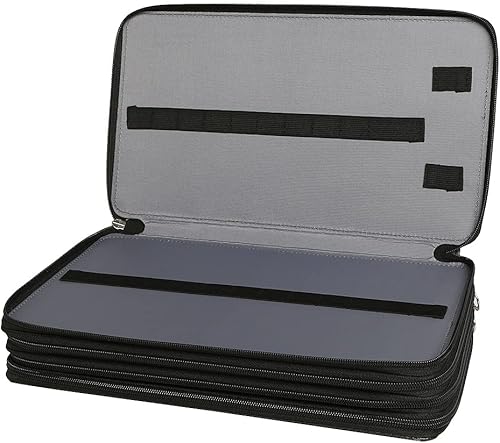 Miniatura 4 de bxgap - Estuche portátil para lápices de automóvil, con 300 ranuras, organizador de bolsas para lápices con práctico envoltorio portátil, soporte