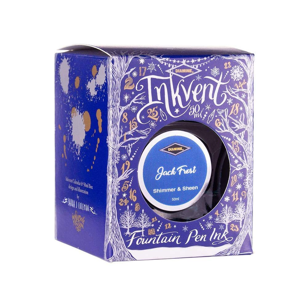 Diamine - Jack Frost Shimmer & Sheen Fountain Pen Ink, 50ml, Limited Edition, 50 ml - Image 2