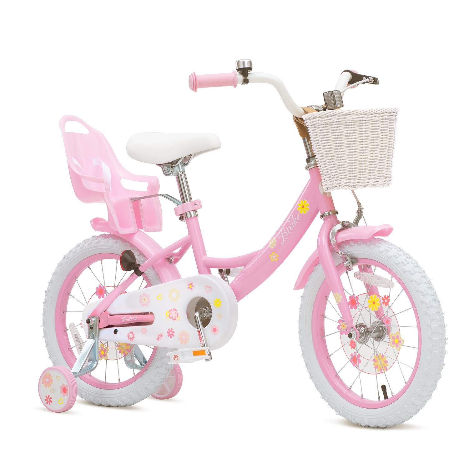 Girls Bike with Basket for Toddlers and Kids Aged 3-8 Years Old,14 and 16 Inch Kids Bike with Bell and Training Wheels, Pr... - Review, Price and Buying Guide