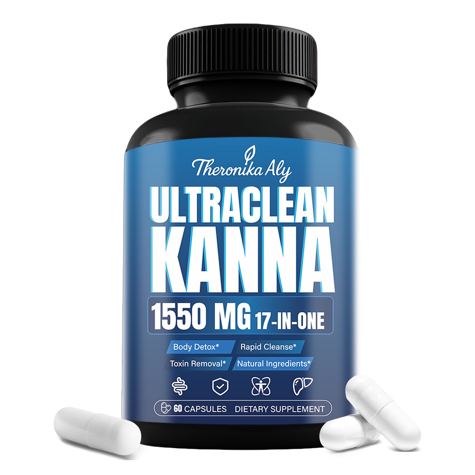 17-in-ONE Liver Cleanse & Detox Supplement – Advanced Multi-System Cleanse for Liver, Kidney, Digestion & Immune Support – Natural Plant-Based Body Detox for Men & Women, 60 Capsules