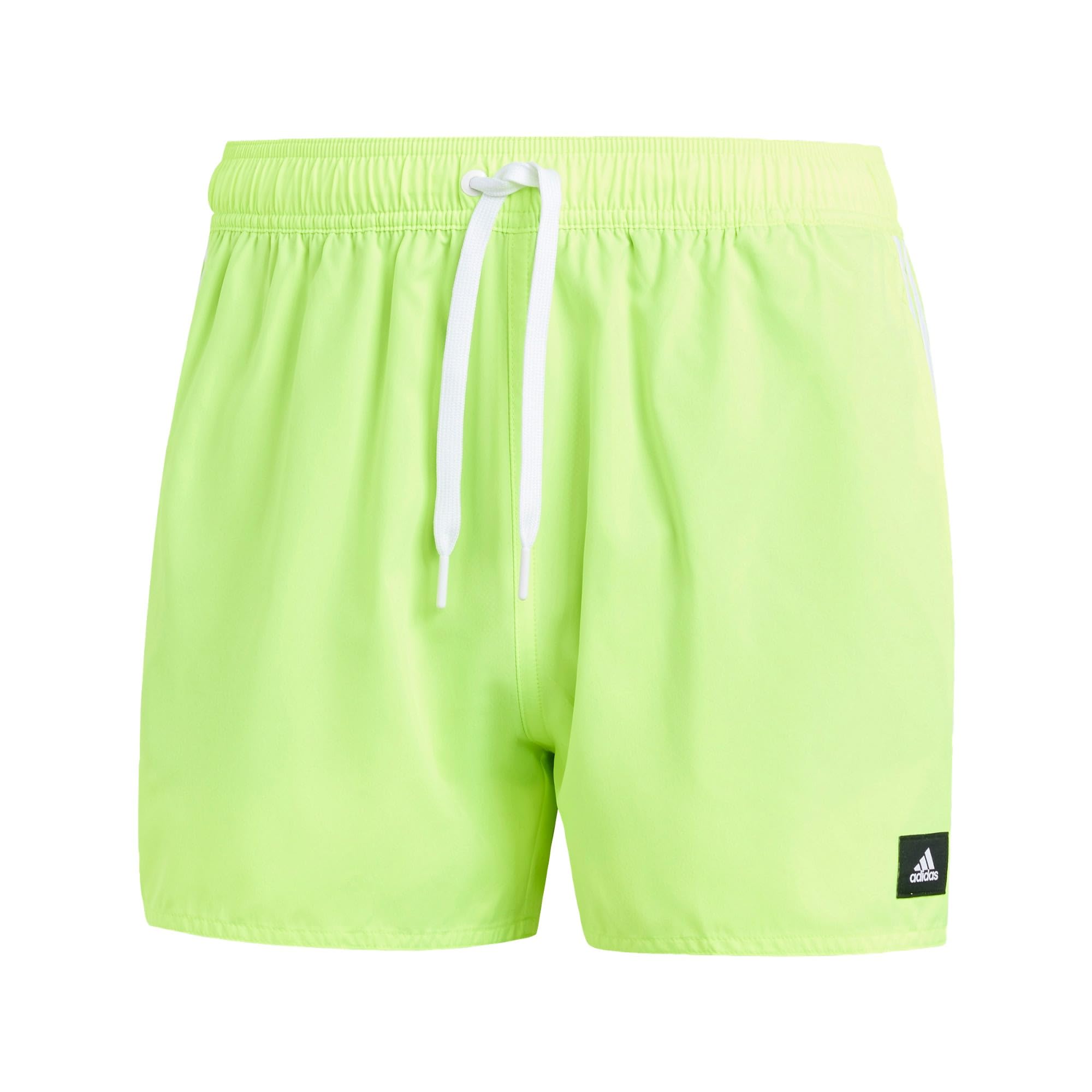 adidas 3-Stripes CLX Very-Short-Length Swim Shorts Bañador para Hombre, Lucid Lemon/White, M Men's