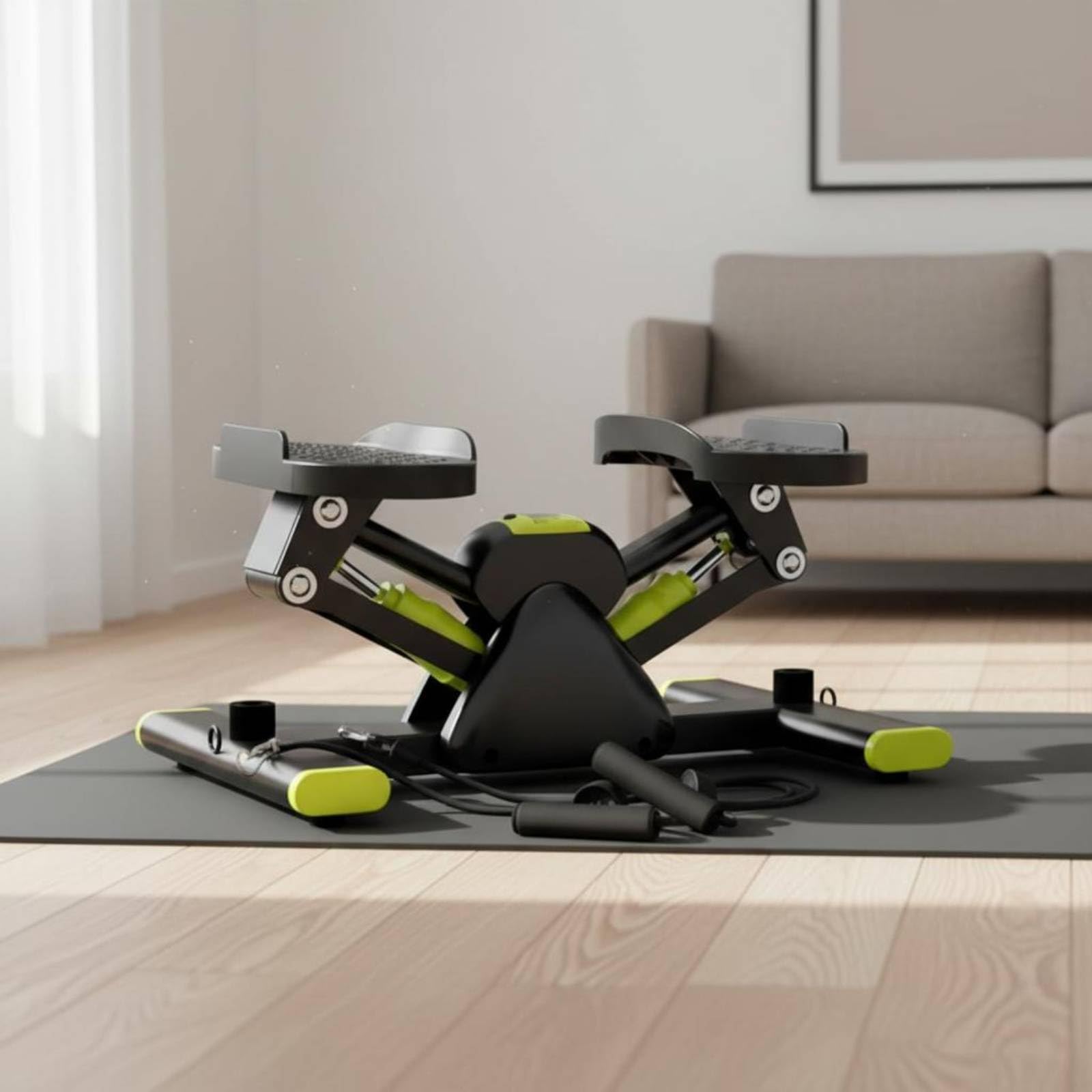 Qianly Máquina de Ejercicio de Piernas Stepper Lateral Stepper Entrenador con Resistencia Hidráulica Constante y Soporte para Tren Inferior Compacta para