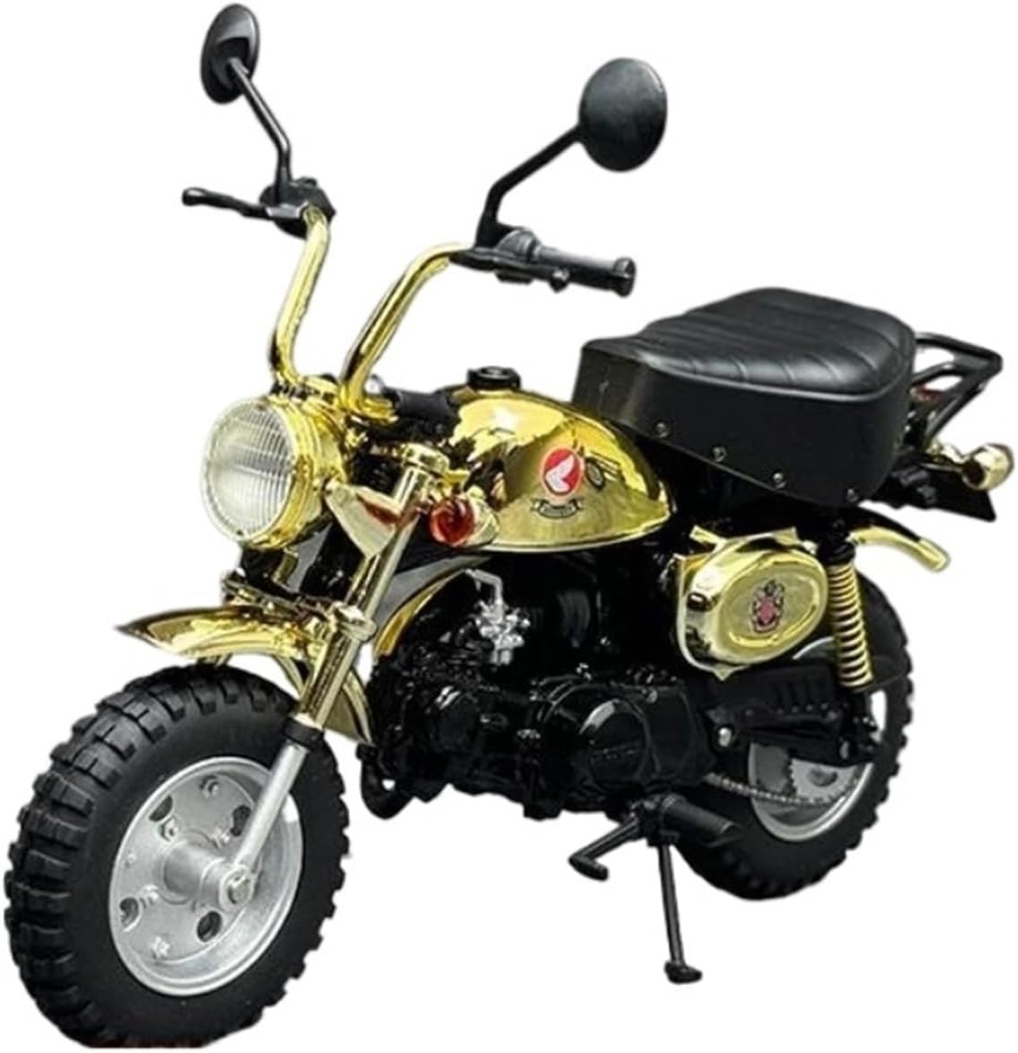 Scale Model 1:12 Scale for Monkey 125 Motorcycle Model Kit Golden Static Die Casting Collection Ornaments Collectible Ornaments