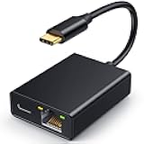 ELECTOP Ethernet Adapter for Chromecast with Google TV, USB Type C to RJ45 Ethernet Network Adapter Compatible with Chromecast HD/4K and More Streaming TV Sticks(Adhesive Tape Included)