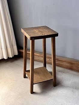 木製花台　飾り台　古道具　レトロ アンティーク レトロ 和家具 オーク材 花台 飾り台 特大 木製 台