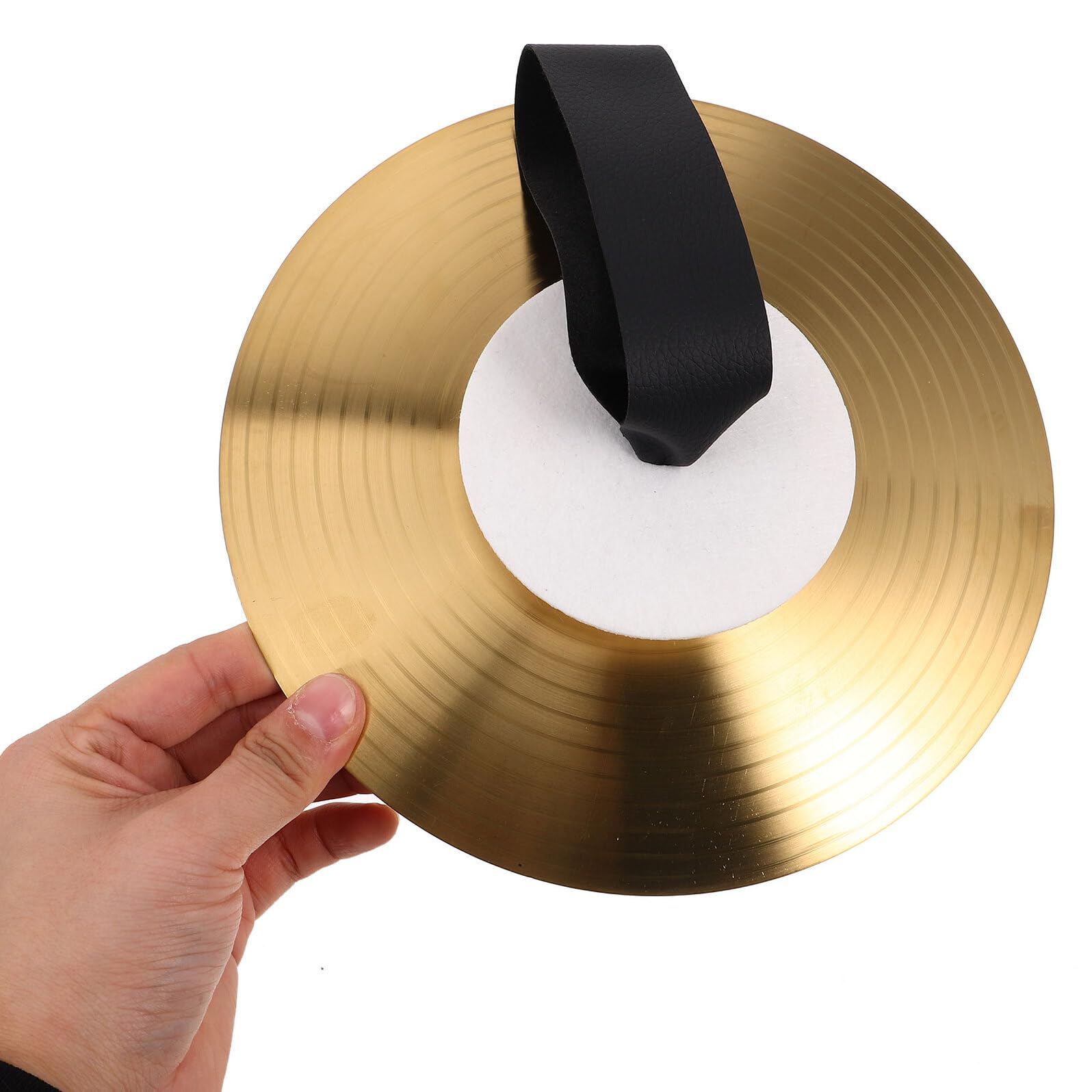Cabilock Set di Piatti in Metallo da 8 Pollici per Ragazzo Ragazza, Piatti per Strumenti Musicali per Spettacoli, Suono Brillante e Design Portatile per Esibizioni Scolastiche