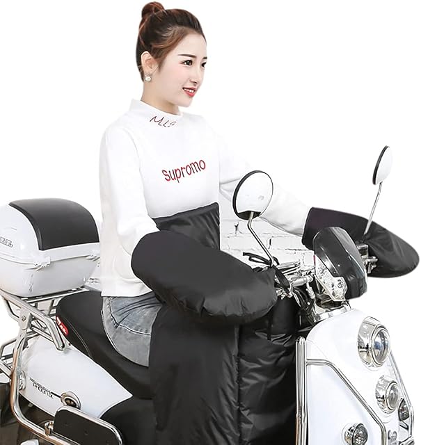 IBLUELOVER Motorcycle Handlebar Gloves Bike Muffs Windproof Cycling Gloves Winter Warm Bike Handle Bar Mittens Cycling Hand Warmers Hand Guard for Motorcycles Scooters Bike