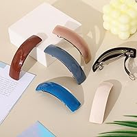 Vista 4 de WILLBOND 6 Piezas Pasadores de Cabello para Mujeres Pasadores Grandes para Cabello Clips Franceses Prendedor Broche Retro para Regalos de Mamá Oscuro