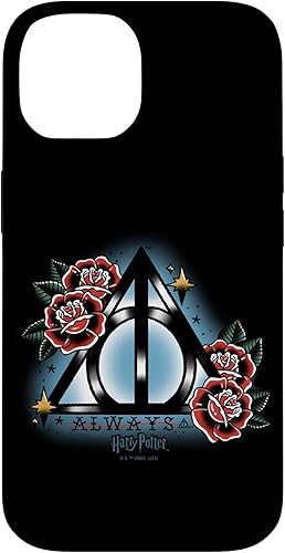 Miniatura 4 de iPhone XS Max Harry Potter Always Deathly Hallows Symbol Floral Retrato Estuche