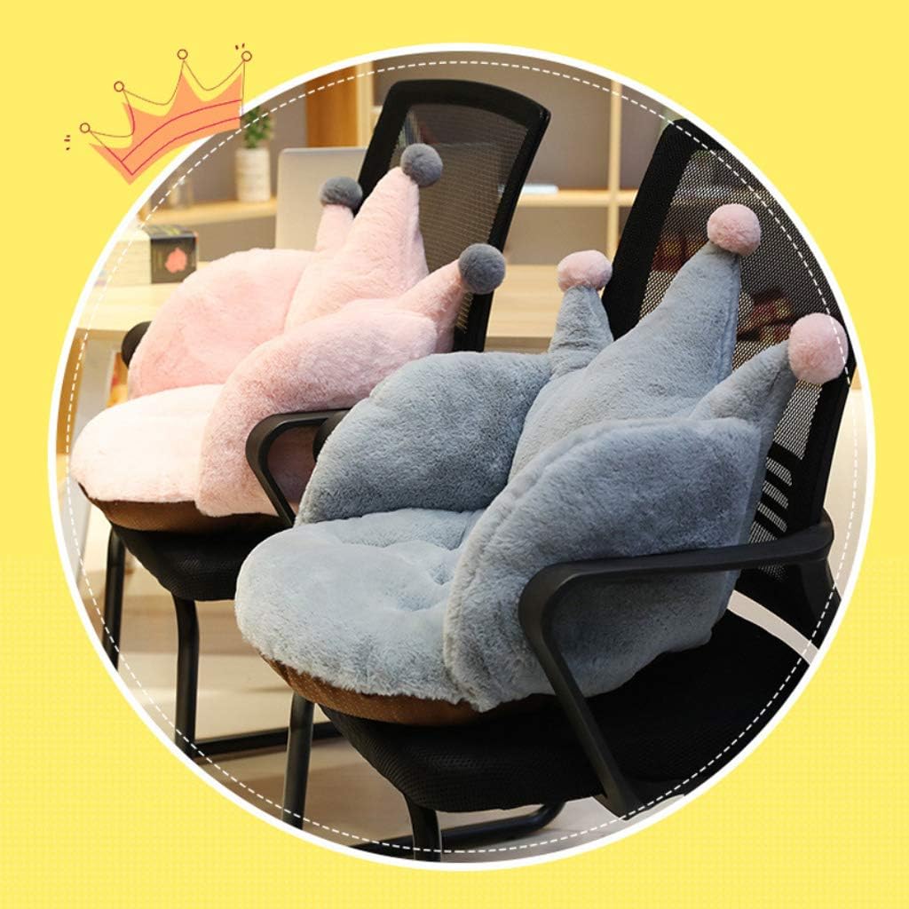 Cat Winter Bed Solid Color Crown Shaped Pet Plush Pillow Stuffed Seat Cushion