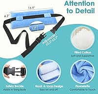 Vista 3 de Correas de seguridad para cinturón de seguridad para silla de ruedas, arnés de pecho para silla de ruedas para adultos, cinturón de seguridad