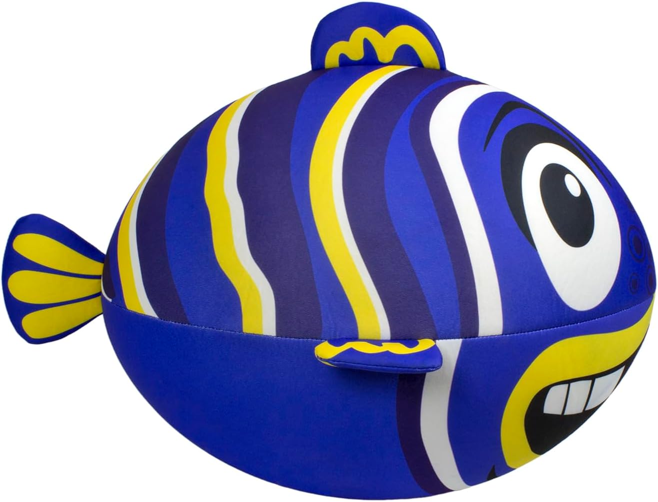 Poolmaster Floating Tropical Fish Pool Décor Ball, Blue Reef Fish Inflatable Backyard Pool Decoration, Floating Pool Accent for Pool, Spa, Patio or Summer Parties