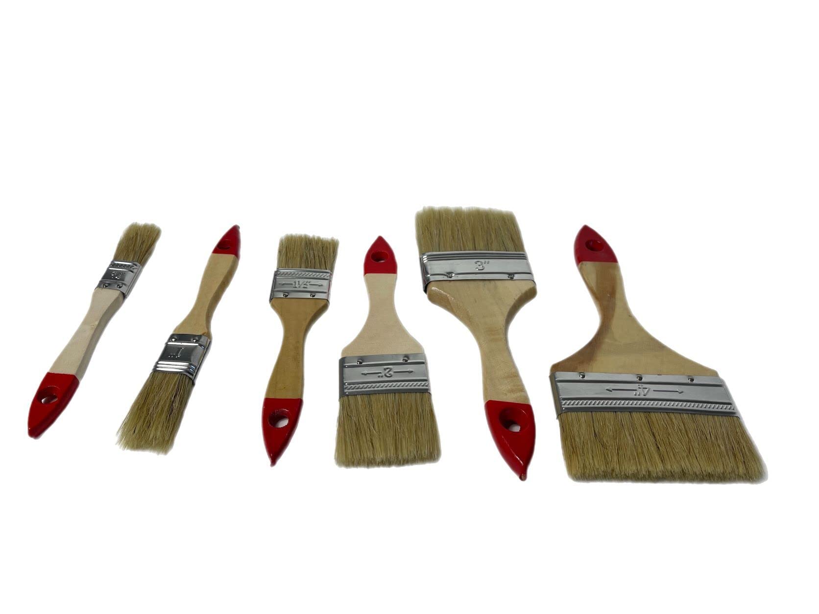 Brocha plana 144 piezas Set Pinceles planos 20/25/38/50/75/100 mm Pincel