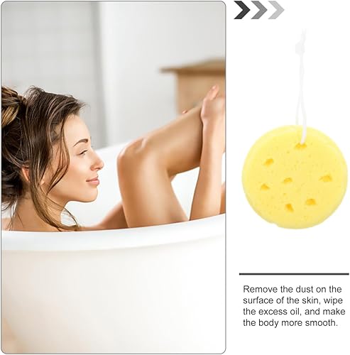 Miniatura 4 de Beatifufu Esponja de baño redonda de espuma para lufa, esponja exfoliante de baño para ducha, esponja de esponja para el cuerpo, esponja para niños,