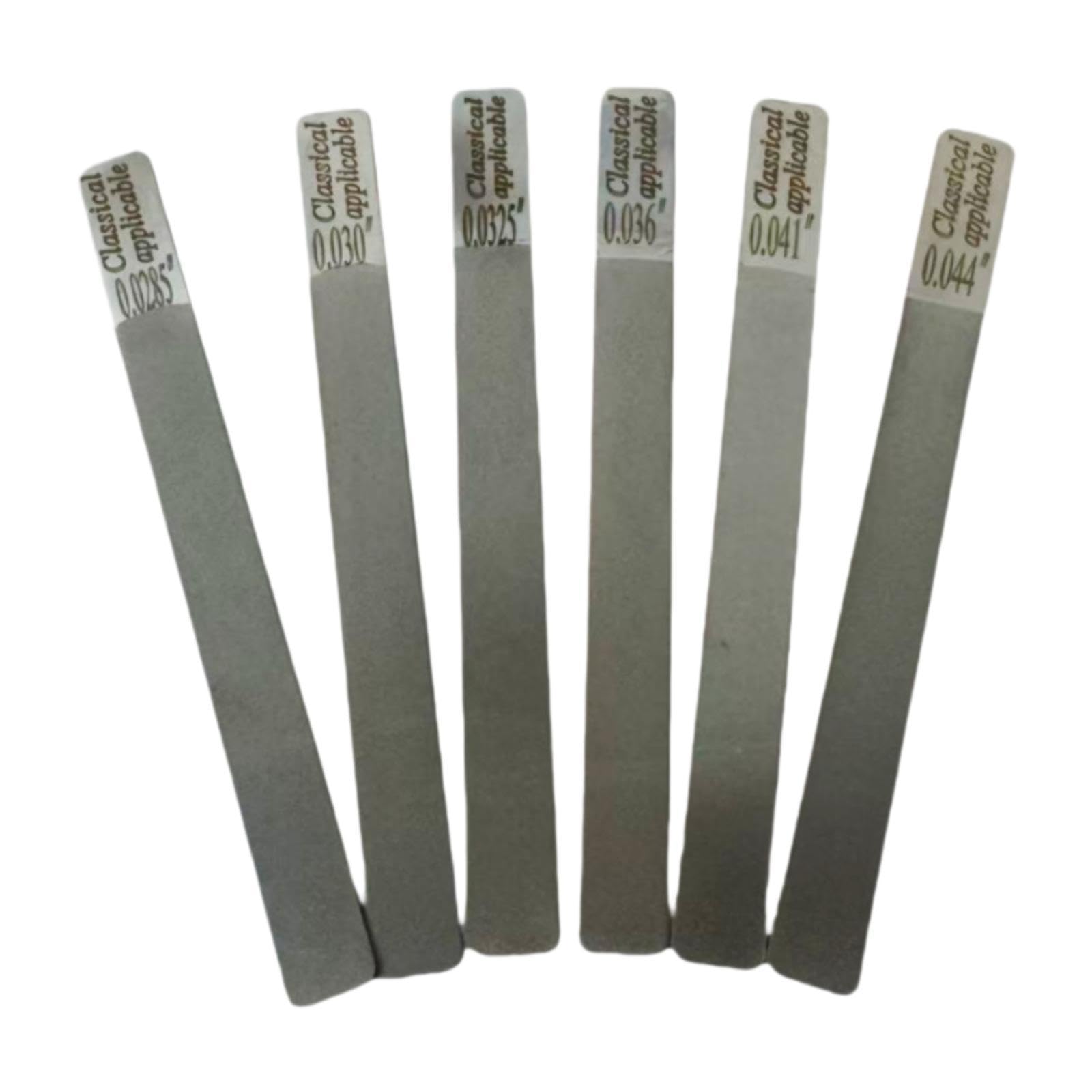 Lot de 6 Limes pour Sillet de Guitare, Outils Professionnels pour Amateurs et Professionnels.