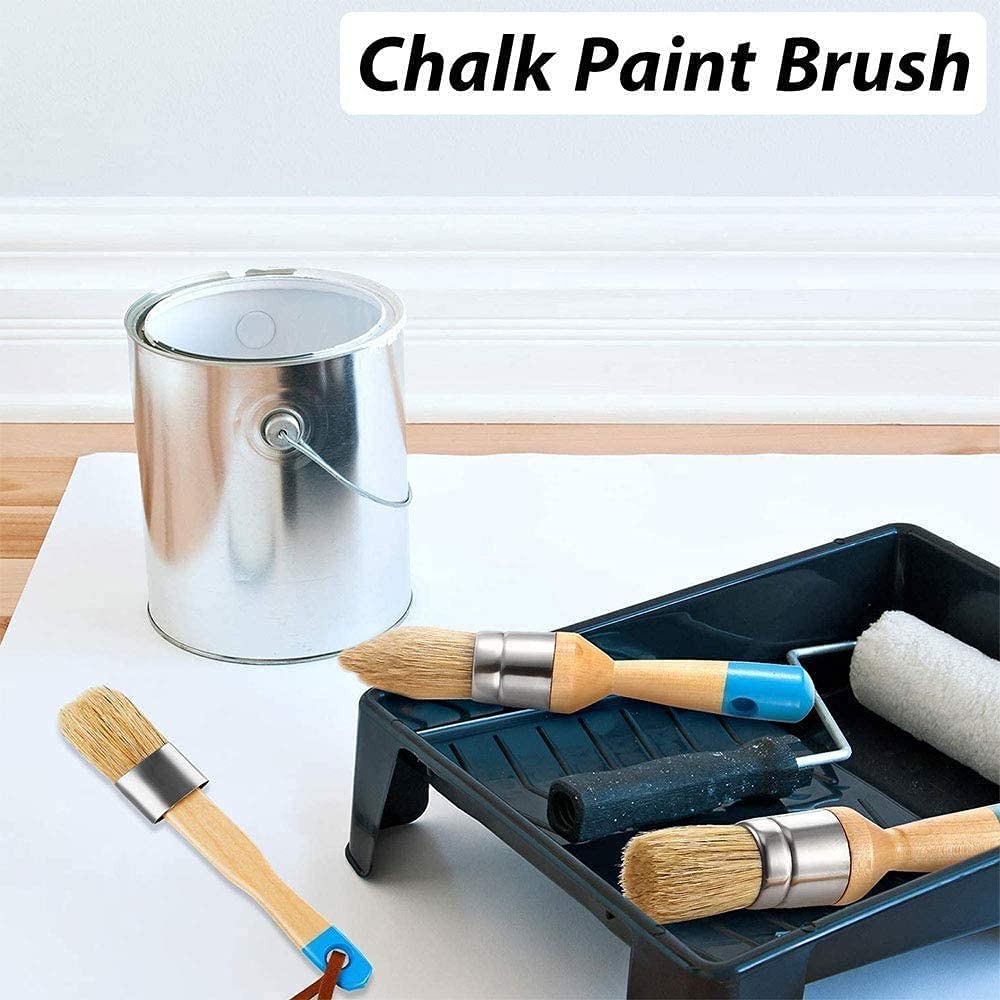 1st Place Chalk & Wax Natural Pure Bristle 3 Piece Brush Set - DIY, Home Décor, Folk - View #7