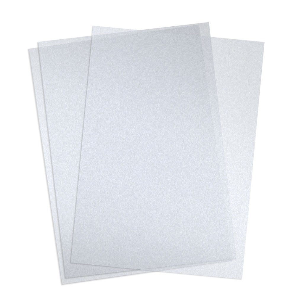 Sand Texture Polycovers - Square Corners - 12 Mil Letter Size - Frosted Clear - Durable and Elegant - 100 Pack