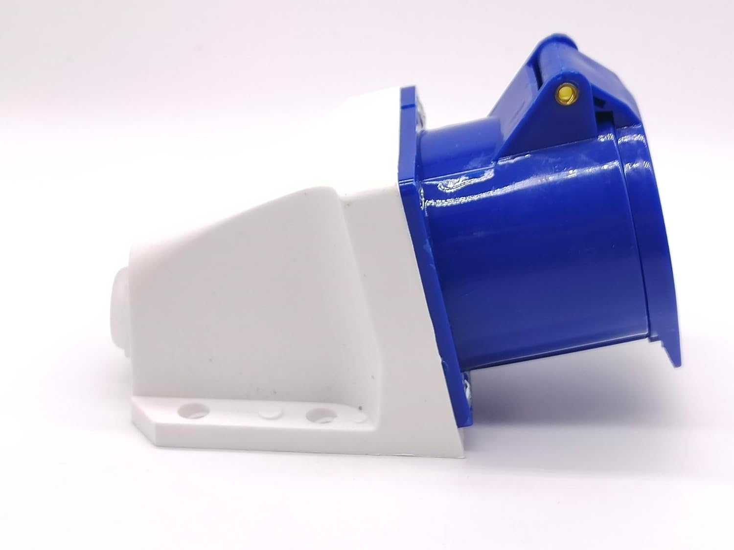 Industrial Socket Connector, 3 Pin Connector 32A 3pin 220V-250V 50/60Hz 2P+E 6h 2P+E IP44 CEE/IEC Waterproof Aviation Female Surface Mounted Socket Industrial Connector IEC60309 Standard
